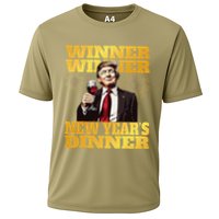 Funny Trump Winner YearS Dinner Trump Drinking Wine Cooling Performance Crew T-Shirt