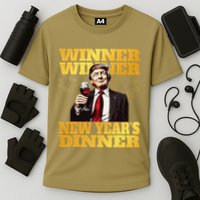 Funny Trump Winner YearS Dinner Trump Drinking Wine Cooling Performance Crew T-Shirt