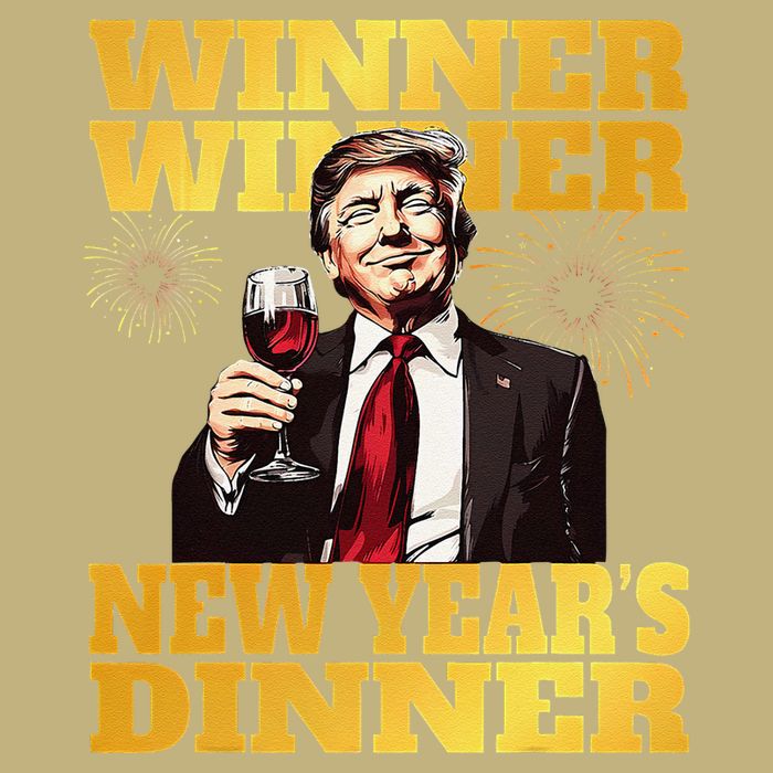 Funny Trump Winner YearS Dinner Trump Drinking Wine Cooling Performance Crew T-Shirt