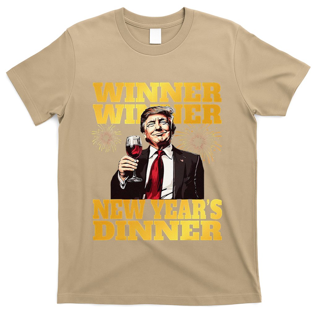 Funny Trump Winner YearS Dinner Trump Drinking Wine T-Shirt
