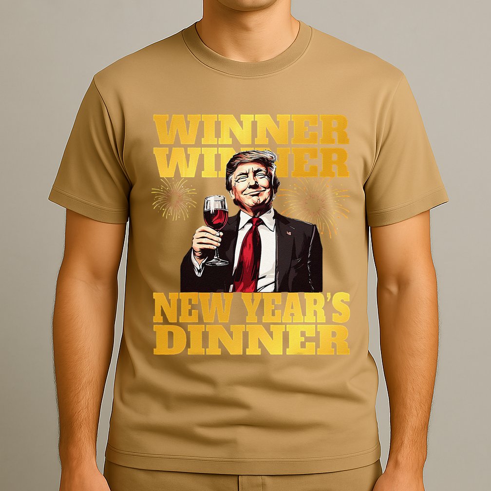 Funny Trump Winner YearS Dinner Trump Drinking Wine T-Shirt