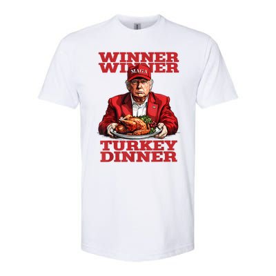 Funny Trump Winner Turkey Dinner Thanksgiving DaddyS Home Softstyle CVC T-Shirt