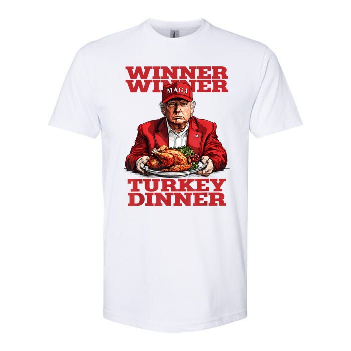 Funny Trump Winner Turkey Dinner Thanksgiving DaddyS Home Softstyle CVC T-Shirt