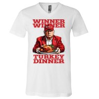 Funny Trump Winner Turkey Dinner Thanksgiving DaddyS Home V-Neck T-Shirt