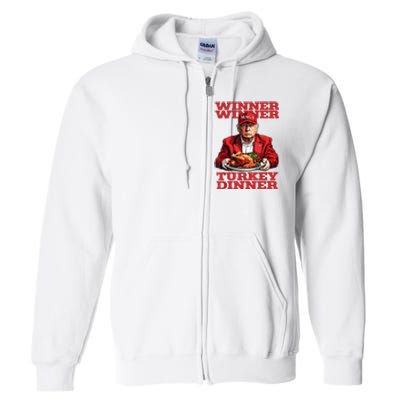 Funny Trump Winner Turkey Dinner Thanksgiving DaddyS Home Full Zip Hoodie