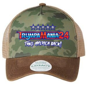 Funny Trump Wrestling Meme Fake News Trumpamania Take America Back Legacy Tie Dye Trucker Hat