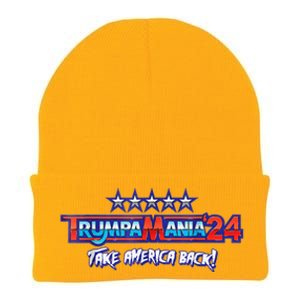 Funny Trump Wrestling Meme Fake News Trumpamania Take America Back Knit Cap Winter Beanie