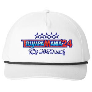 Funny Trump Wrestling Meme Fake News Trumpamania Take America Back Snapback Five-Panel Rope Hat