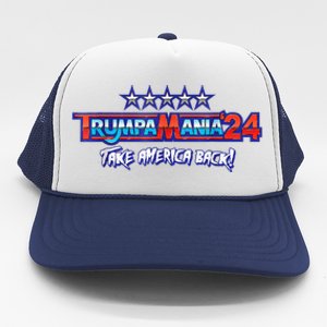 Funny Trump Wrestling Meme Fake News Trumpamania Take America Back Trucker Hat