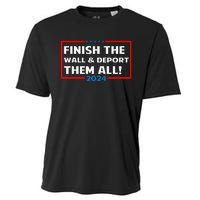 Finish The Wall Deport Them All 2024 Cooling Performance Crew T-Shirt