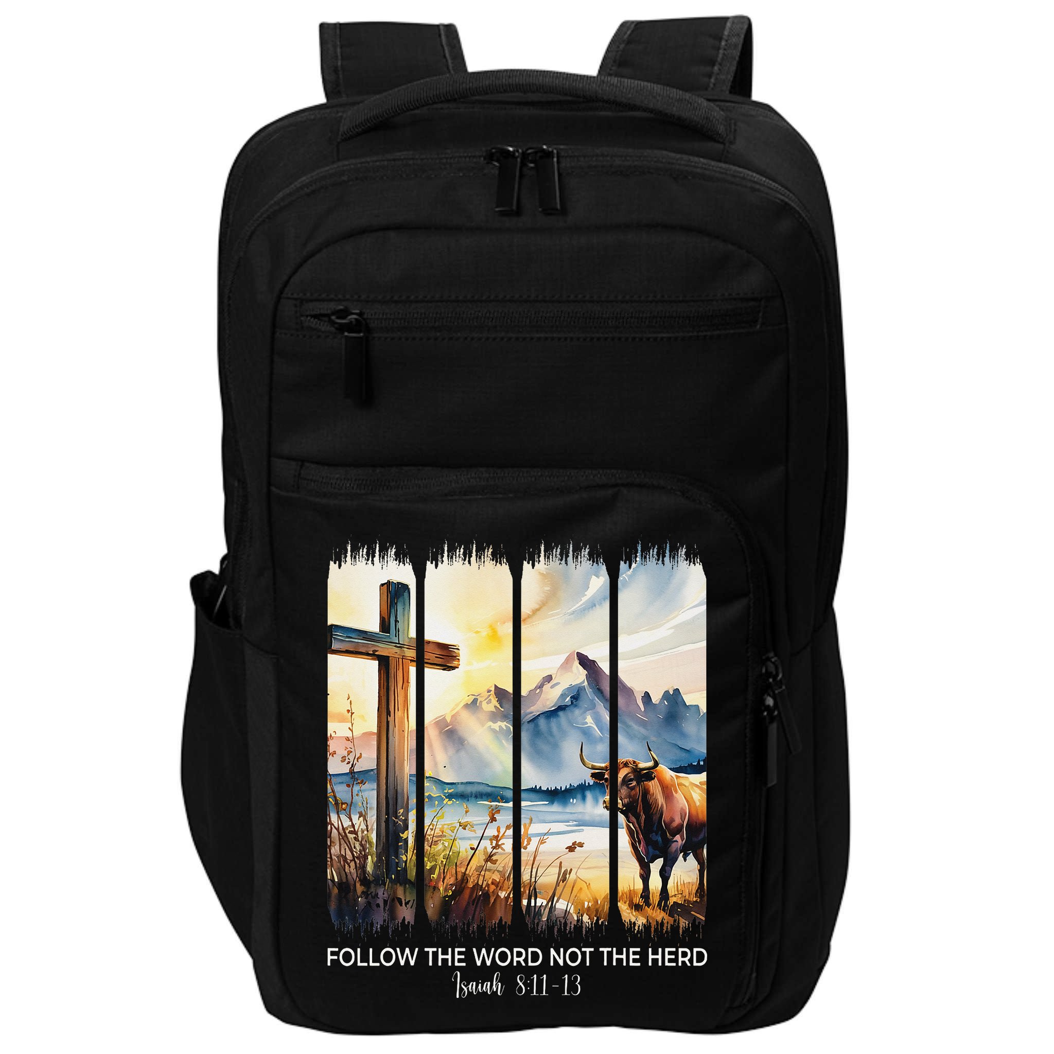 Follow The Word Not The Herd Christian Women Faith Bible Impact Tech Backpack