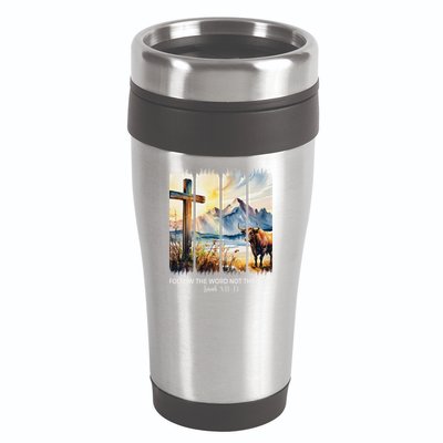 Follow The Word Not The Herd Christian Women Faith Bible 16oz Travel Tumbler