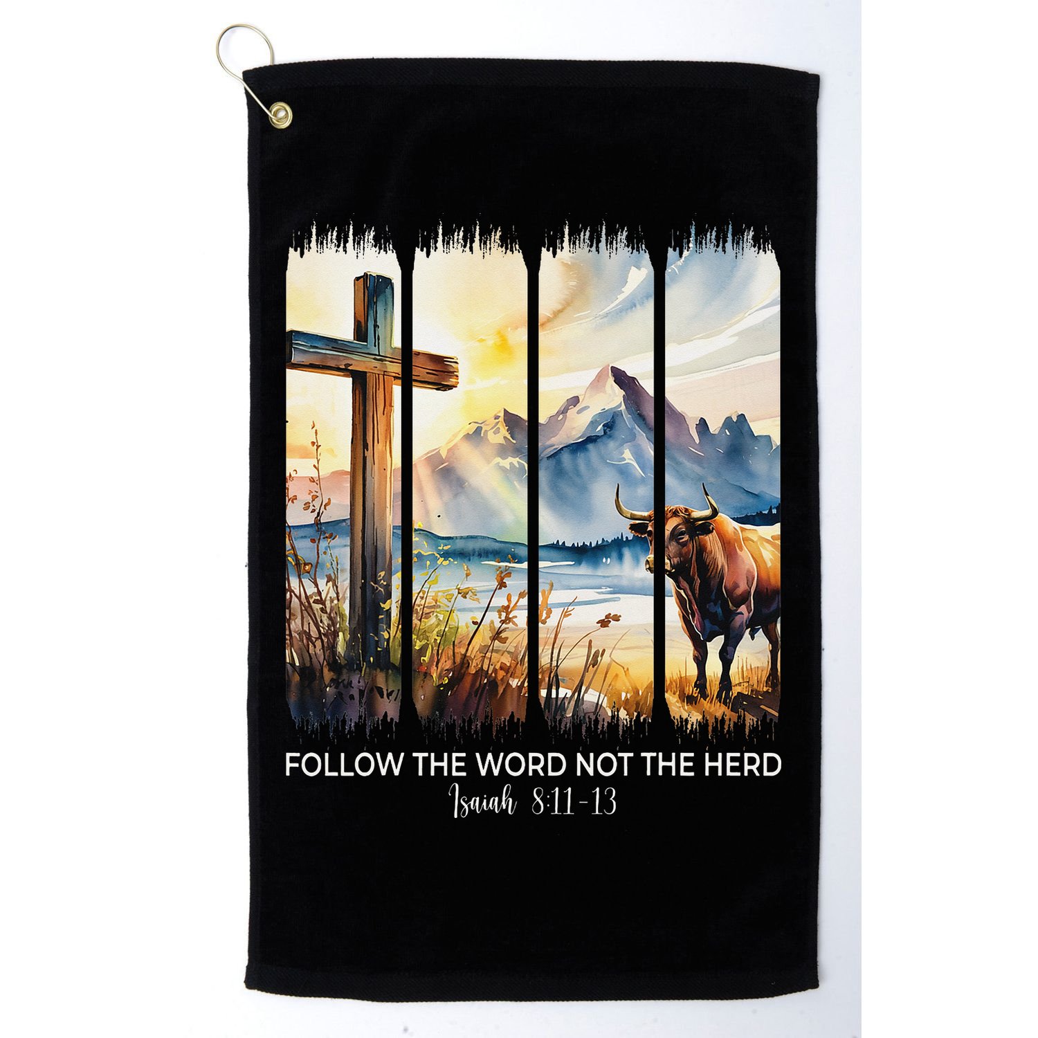 Follow The Word Not The Herd Christian Women Faith Bible Golf Towel