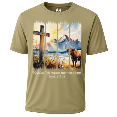 Follow The Word Not The Herd Christian Women Faith Bible Performance Shirt