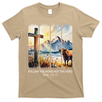 Follow The Word Not The Herd Christian Women Faith Bible T-Shirt