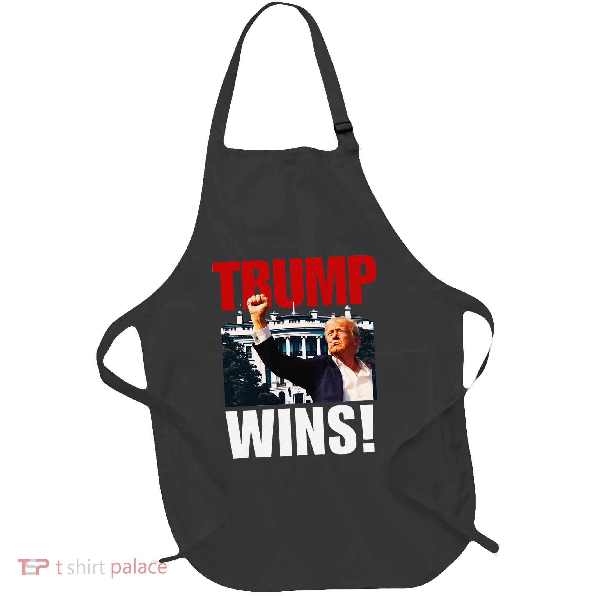 Funny! Trump Won! I Told You Trump Would Win! Trump Won Full-Length Apron With Pockets