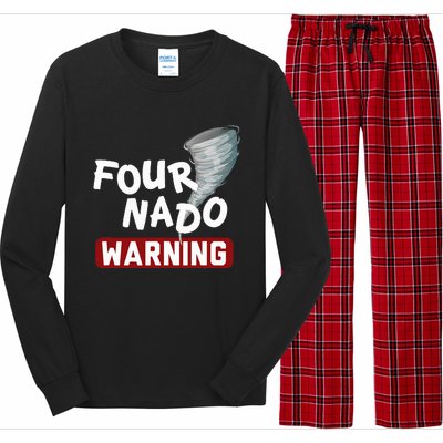 Fournado Tornado Watcher Chaser Birthday Long Sleeve Pajama Set