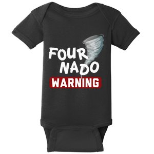 Fournado Tornado Watcher Chaser Birthday Baby Bodysuit