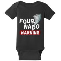 Fournado Tornado Watcher Chaser Birthday Baby Bodysuit