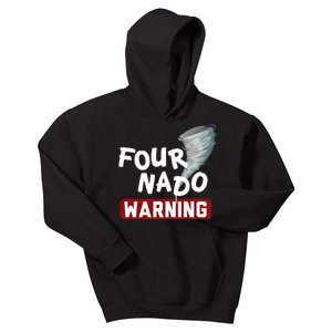 Fournado Tornado Watcher Chaser Birthday Kids Hoodie