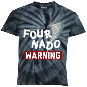 Fournado Tornado Watcher Chaser Birthday Kids Tie-Dye T-Shirt