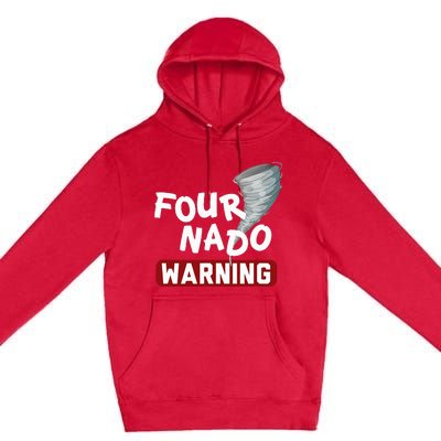 Fournado Tornado Watcher Chaser Birthday Premium Pullover Hoodie