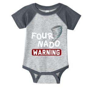 Fournado Tornado Watcher Chaser Birthday Infant Baby Jersey Bodysuit