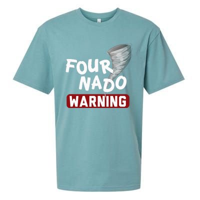 Fournado Tornado Watcher Chaser Birthday Sueded Cloud Jersey T-Shirt