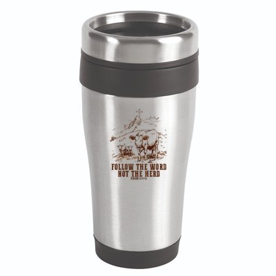 Follow The Word Not The Herd 16oz Travel Tumbler