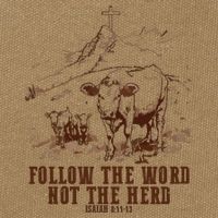 Follow The Word Not The Herd Cotton Canvas Backpack