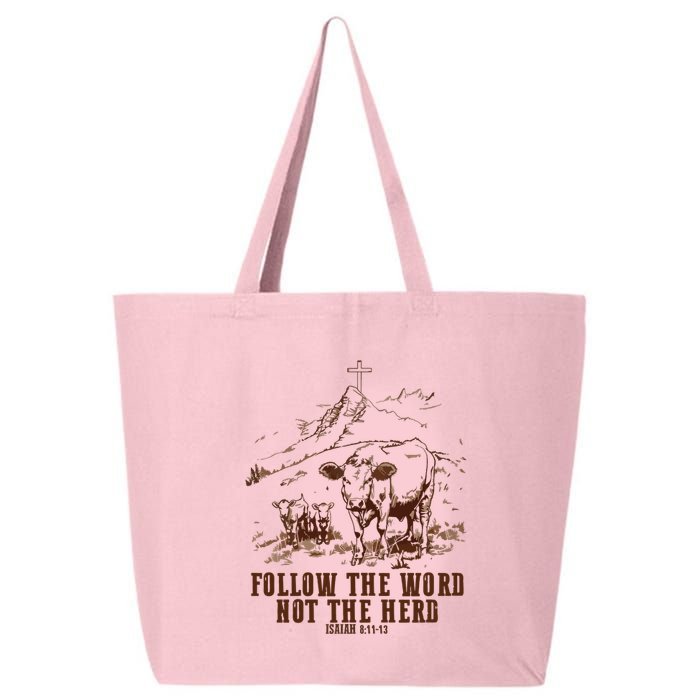 Follow The Word Not The Herd 25L Jumbo Tote