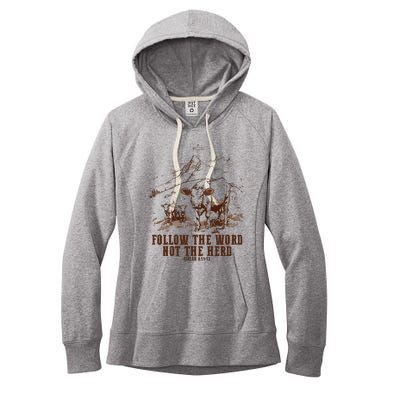 Follow The Word Not The Herd Women's Fleece Hoodie