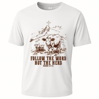 Follow The Word Not The Herd Cooling Performance Crew T-Shirt