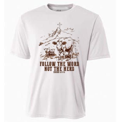 Follow The Word Not The Herd Cooling Performance Crew T-Shirt