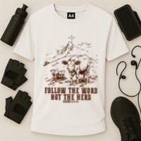 Follow The Word Not The Herd Cooling Performance Crew T-Shirt