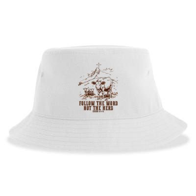 Follow The Word Not The Herd Sustainable Bucket Hat