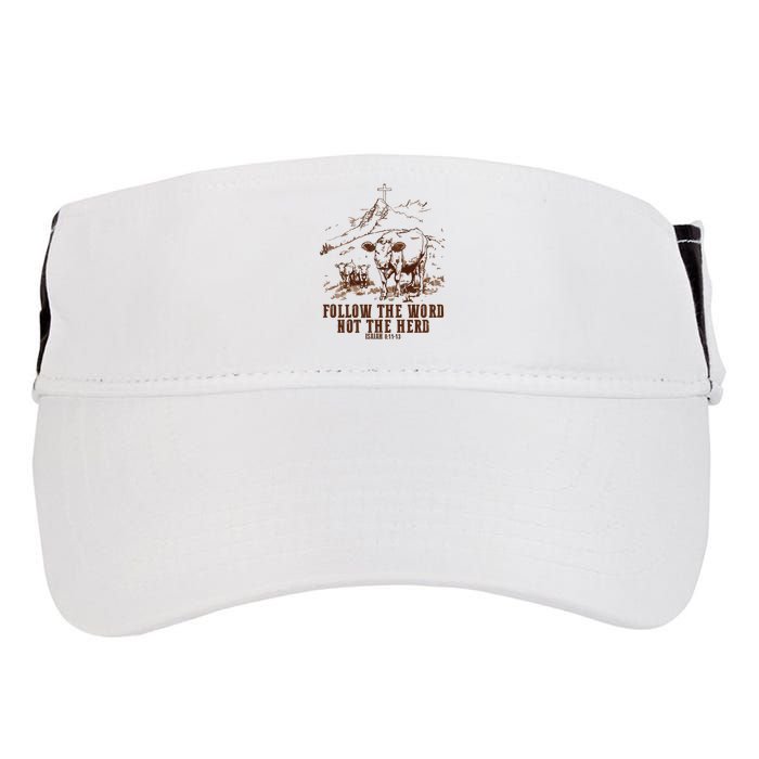Follow The Word Not The Herd Adult Drive Performance Visor