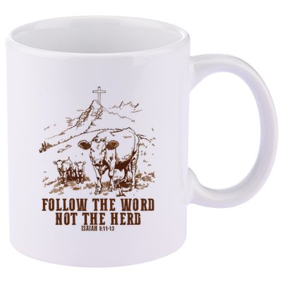 Follow The Word Not The Herd 11oz C Handle Ceramic Mug