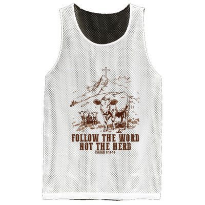Follow The Word Not The Herd Mesh Reversible Basketball Jersey Tank