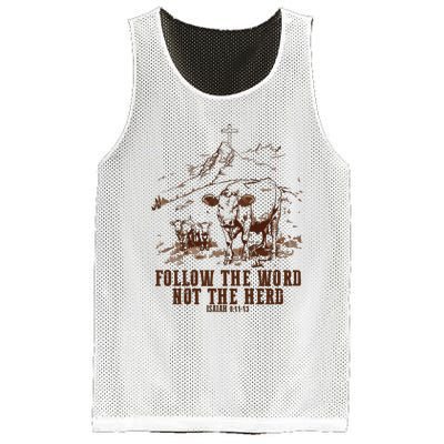 Follow The Word Not The Herd Mesh Reversible Basketball Jersey Tank