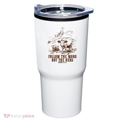 Follow The Word Not The Herd Tumbler