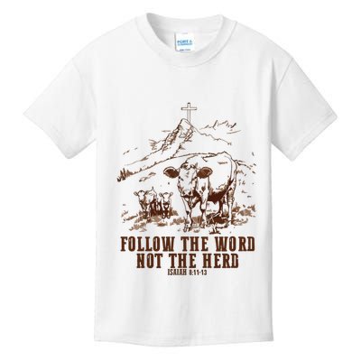 Follow The Word Not The Herd Kids T-Shirt