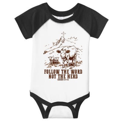 Follow The Word Not The Herd Infant Baby Jersey Bodysuit