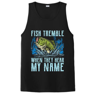 Fish Tremble When They Hear My Name Fishing Fish PosiCharge Competitor Tank