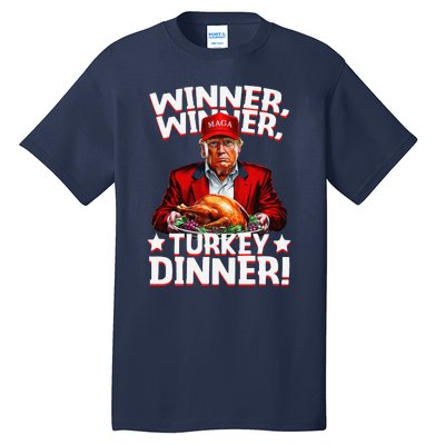 Funny Trump Winner Winner Turkey Dinner Thanksgiving Tall T-Shirt