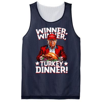 Funny Trump Winner Winner Turkey Dinner Thanksgiving Mesh Reversible Basketball Jersey Tank