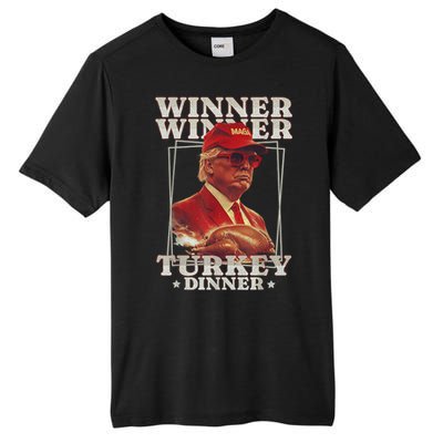 Funny Trump Winner Winner Turkey Dinner Thanksgiving Apparel Tall Fusion ChromaSoft Performance T-Shirt