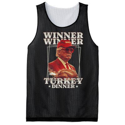 Funny Trump Winner Winner Turkey Dinner Thanksgiving Apparel Mesh Reversible Basketball Jersey Tank