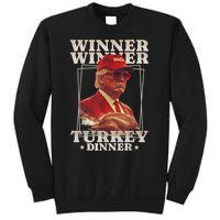 Funny Trump Winner Winner Turkey Dinner Thanksgiving Apparel Tall Sweatshirt