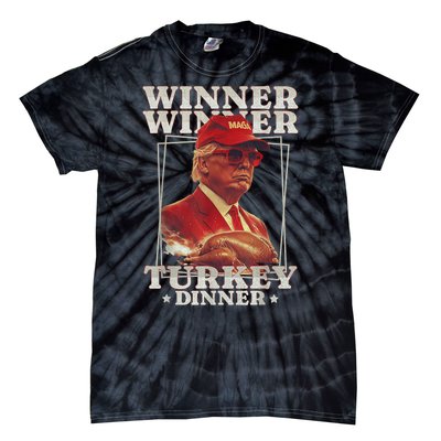 Funny Trump Winner Winner Turkey Dinner Thanksgiving Apparel Tie-Dye T-Shirt